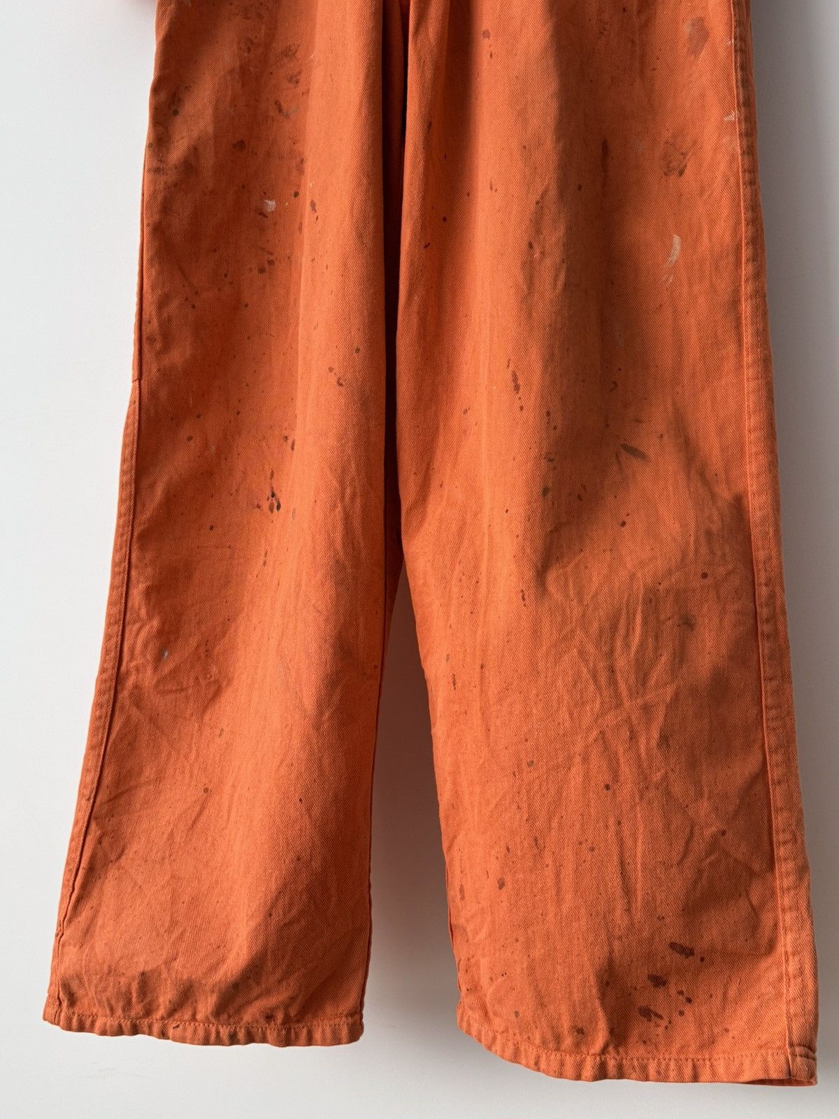 Le Laboureur 1960s British Work ‘Harpoon’ Sanfor Faded Painted Coveralls Size US 34 / EU 50 - 8 Thumbnail