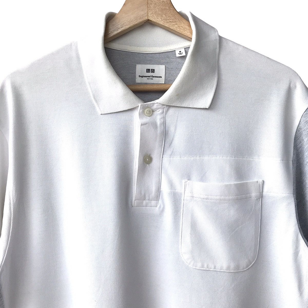 Engineered Garments × Uniqlo UQ Japan X Engineered Garments NYC Two Tone Polo Tee Size US M / EU 48-50 / 2 - 3 Thumbnail