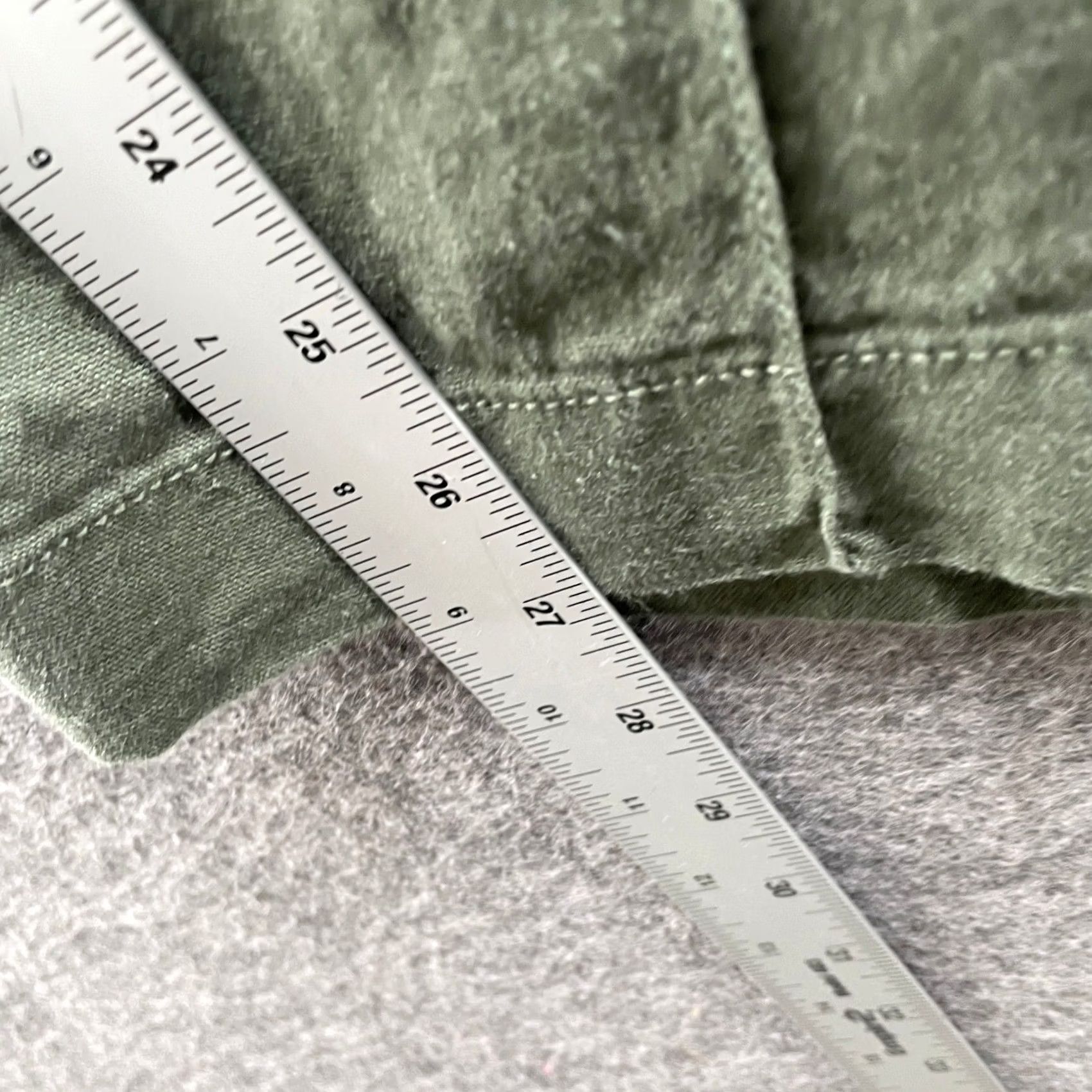 Gap VINTAGE? No. Gap Linen Blend Pants Womens LP Olive Green Pull On Wide Leg High Rise Pants Size 36" / US 14 / IT 50 - 7 Thumbnail