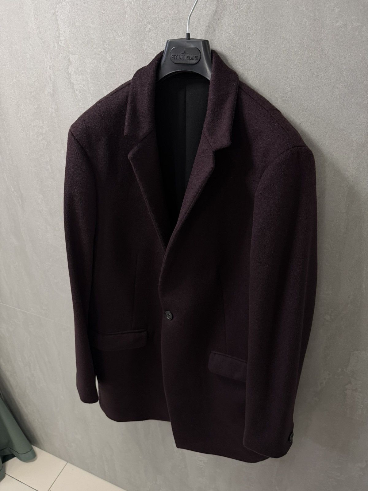 Allsaints AllSaints wool manor coat jacket dark garnet size S-M Size US S / EU 44-46 / 1 - 3 Thumbnail