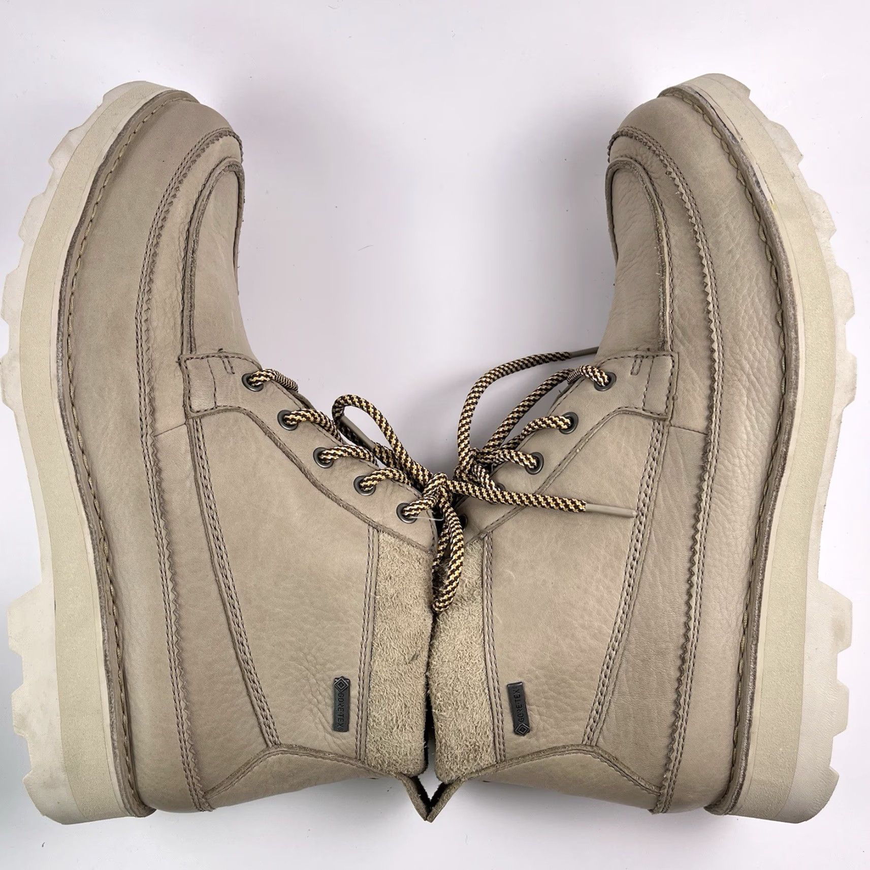 Clarks Clarks Korik Rise Gore-Tex Boots Mens Size 12 Grey Leather Waterproof Leather Waterproof Lace Up Boots Mens Grey Desert 12 Mens Size US 11 / EU 44 - 6 Thumbnail