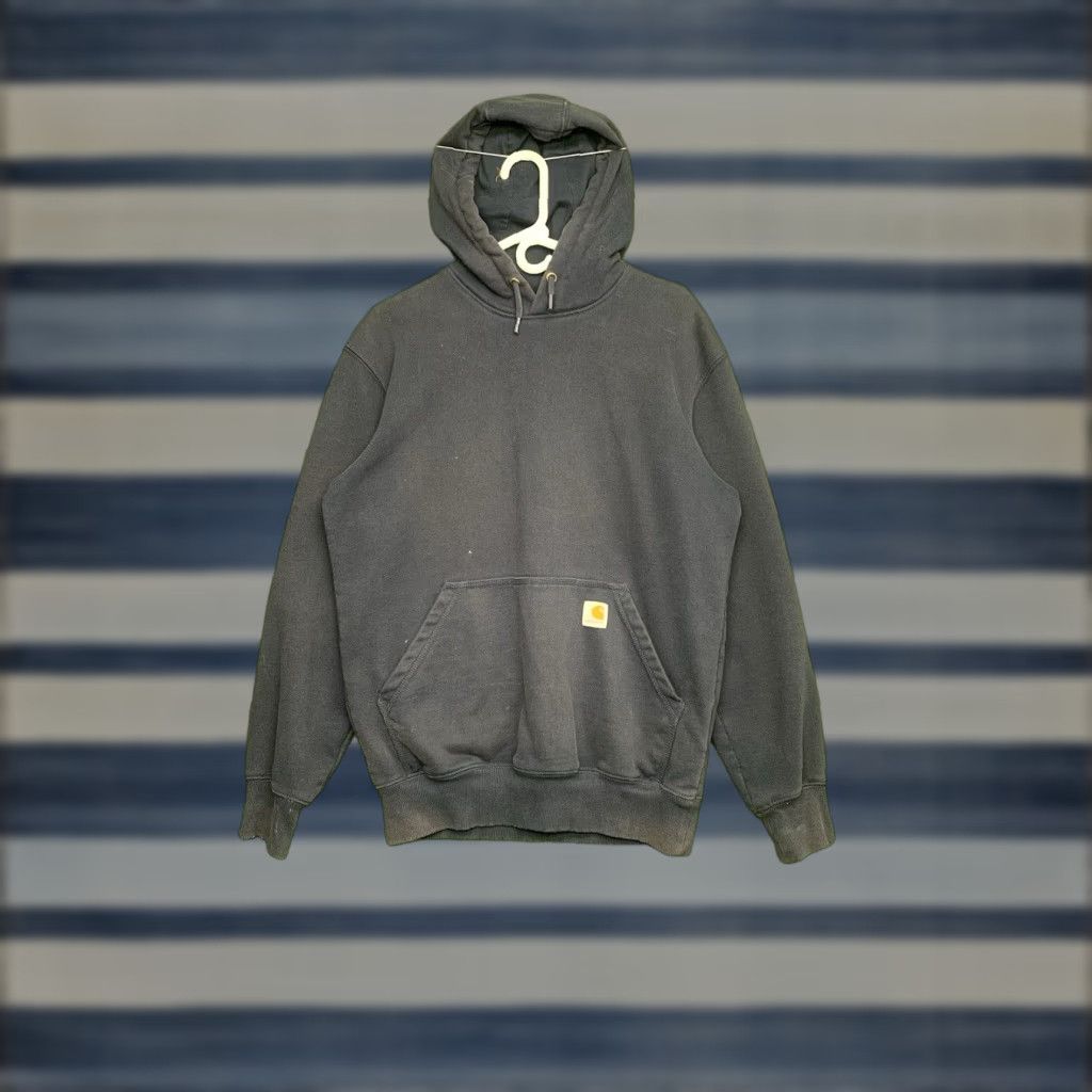 Carhartt Carhartt Hoodie Mens Heavyweight Rain Defender Pullover S Blue Fleece Cotton Blend 2000s Outdoor Workwear Mens Size US S / EU 44-46 / 1 - 1 Thumbnail