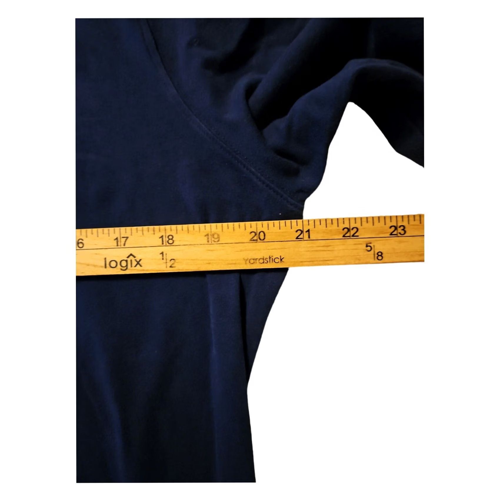 Vintage VINTAGE Le Tigre Shirt Womens XL 3/4 Sleeve Blue Crew Neck Stretch 95% Pima Cotton Size XL / US 12-14 / IT 48-50 - 3 Thumbnail