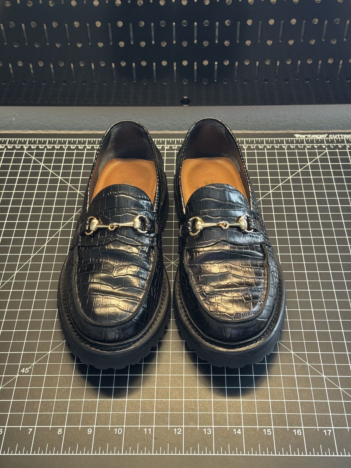 Blackstock & Weber Blackstock & Weber Crocodile Horse Bit Loafer Size US 8.5 / EU 41-42 - 1 Thumbnail
