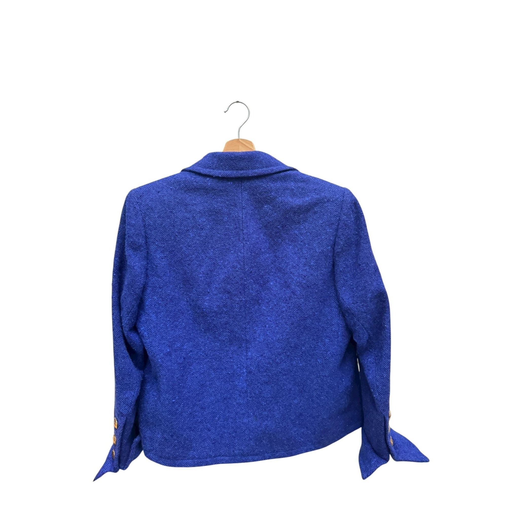 Yves Saint Laurent Royal Blue Blazer Jacket Size L / US 10 / IT 46 - 5 Thumbnail
