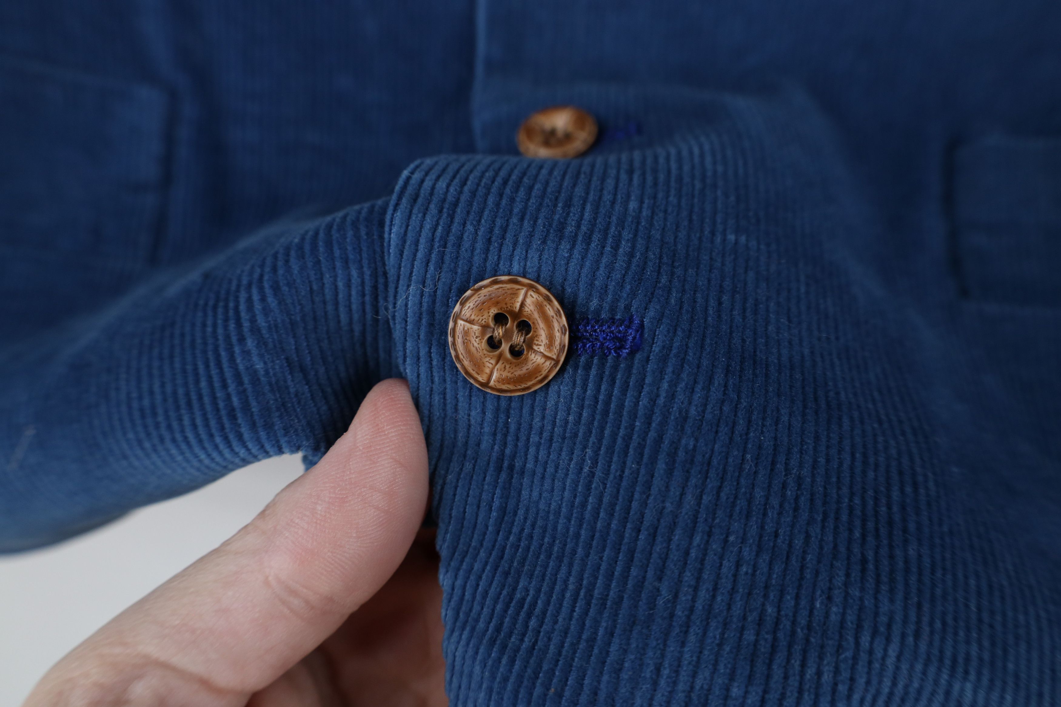 Vintage Vintage 70s Streetwear Button Suit Vest Jacket Blue USA Size US L / EU 52-54 / 3 - 4 Thumbnail