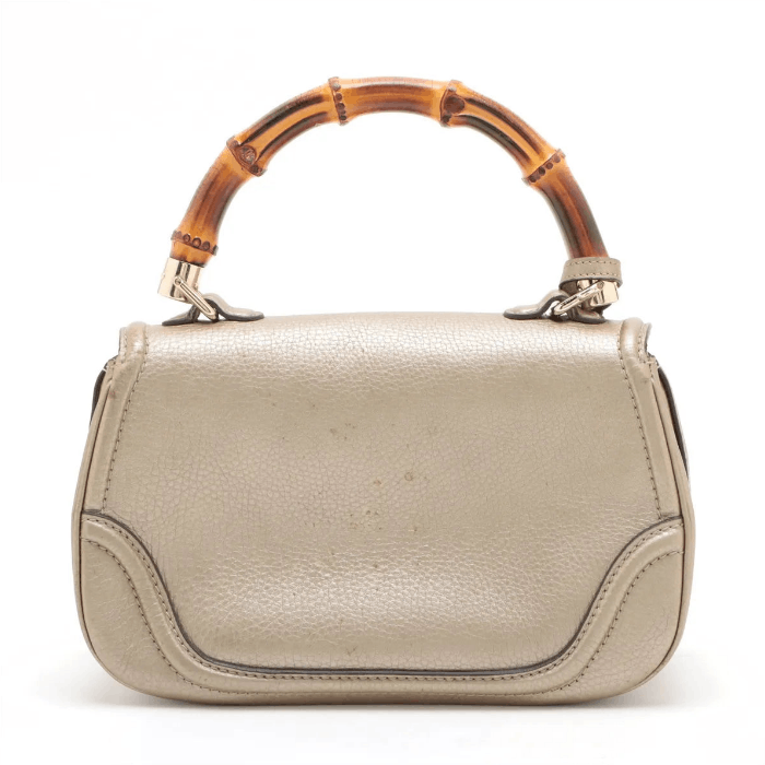 Gucci New Bamboo Leather Handbag Size ONE SIZE - 2 Thumbnail