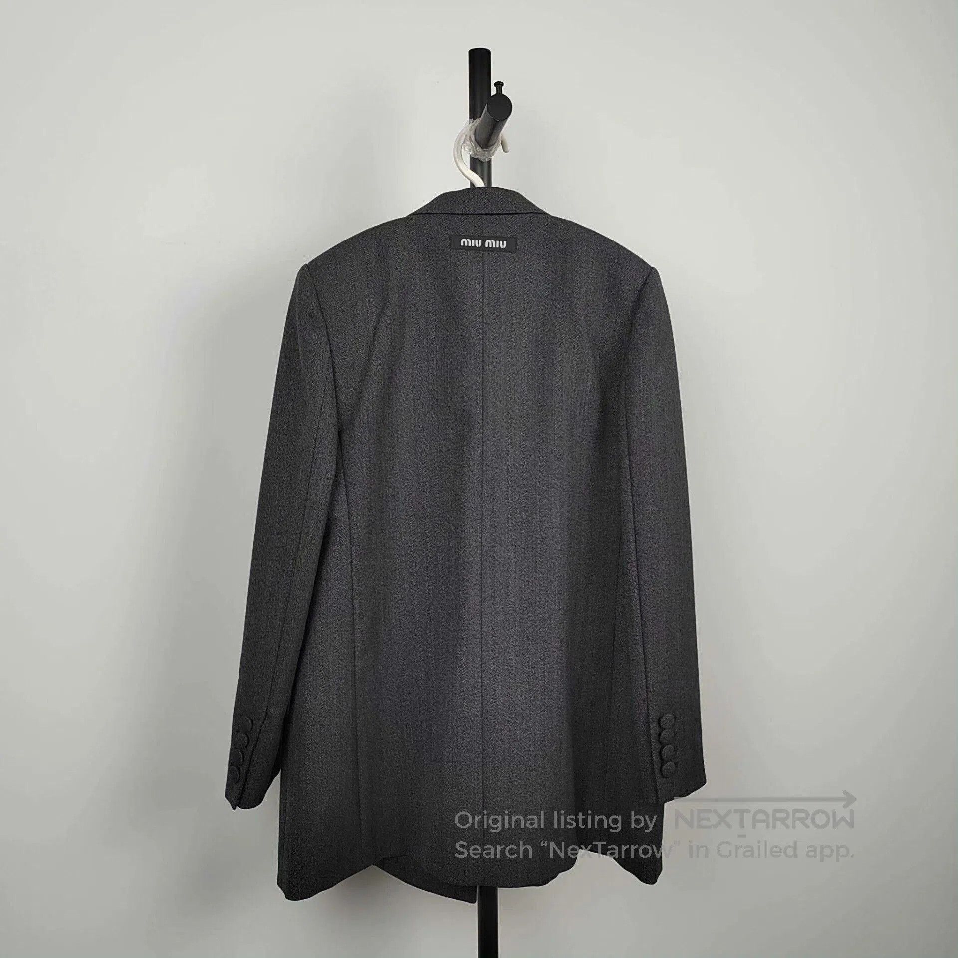 Miu Miu Miu Miu Women's Gray Blazer Size 38. Size S / US 4 / IT 40 - 2 Thumbnail