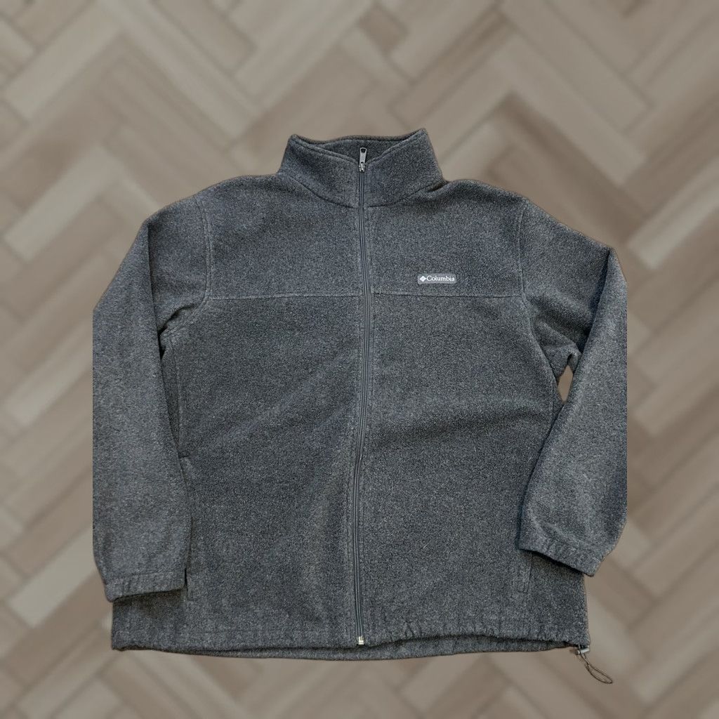 Vintage Columbia Fleece Jacket Men 2XL Gray Solid Full Zip Long Sleeves Pockets Long Sleeve Jacket Mens Fleece Jacket Winter Regular Size 2XL Size US XXL / EU 58 / 5 - 1 Thumbnail