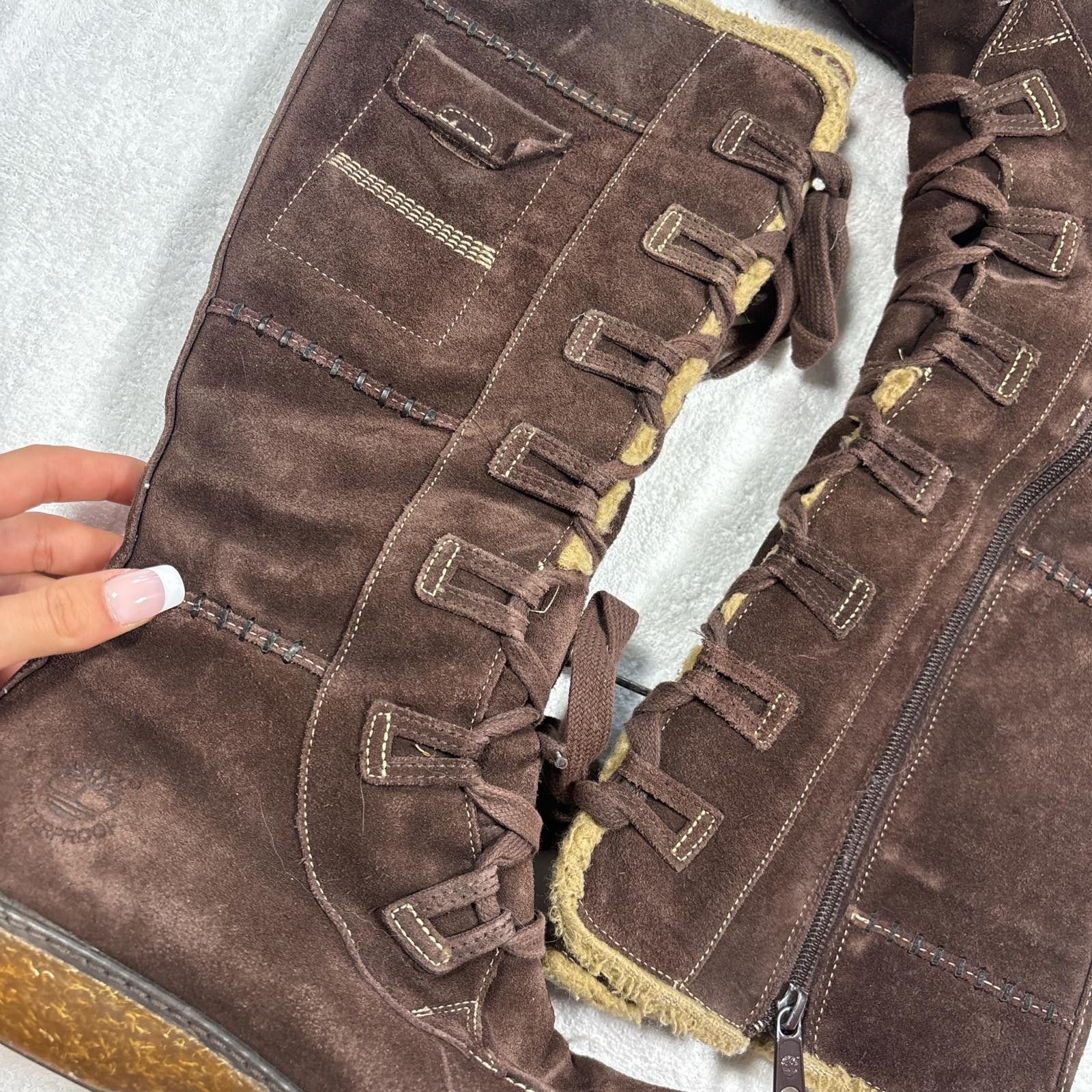 Timberland vintage timberland suede snow fur boots Size ONE SIZE - 4 Thumbnail