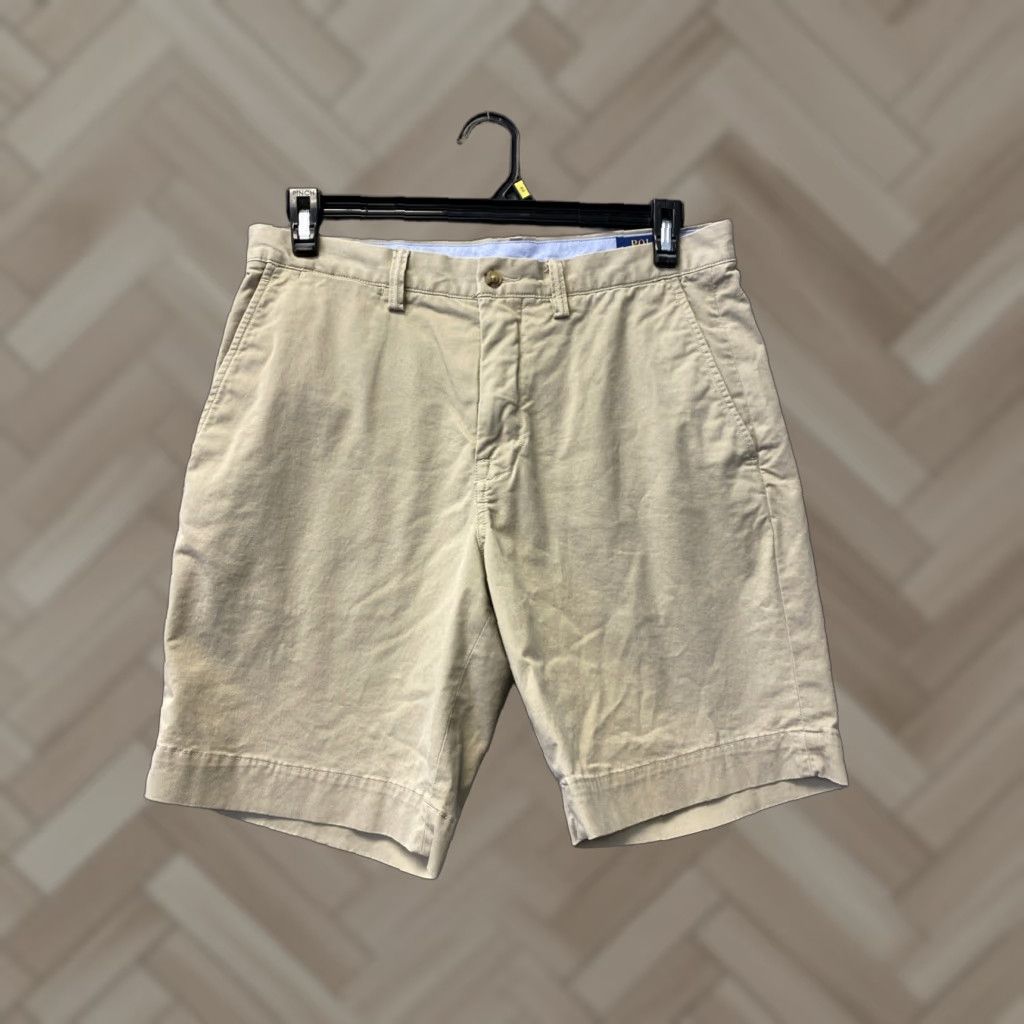 Polo Ralph Lauren VINTAGE Polo Ralph Lauren Shorts Men 32 Chino Casual Summer Fall Spring Knit Cotton Tan Size US XS / EU 42 / 0 - 1 Thumbnail