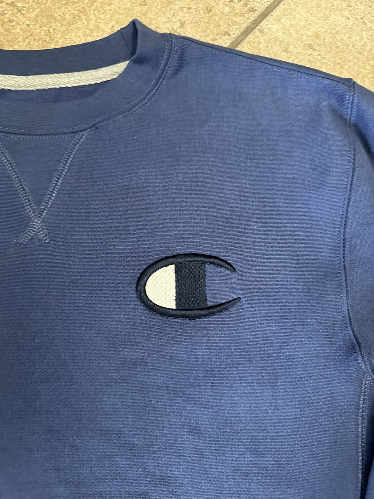 Champion Dark Blue Champion Crew Neck Size US M / EU 48-50 / 2 - 2 Thumbnail