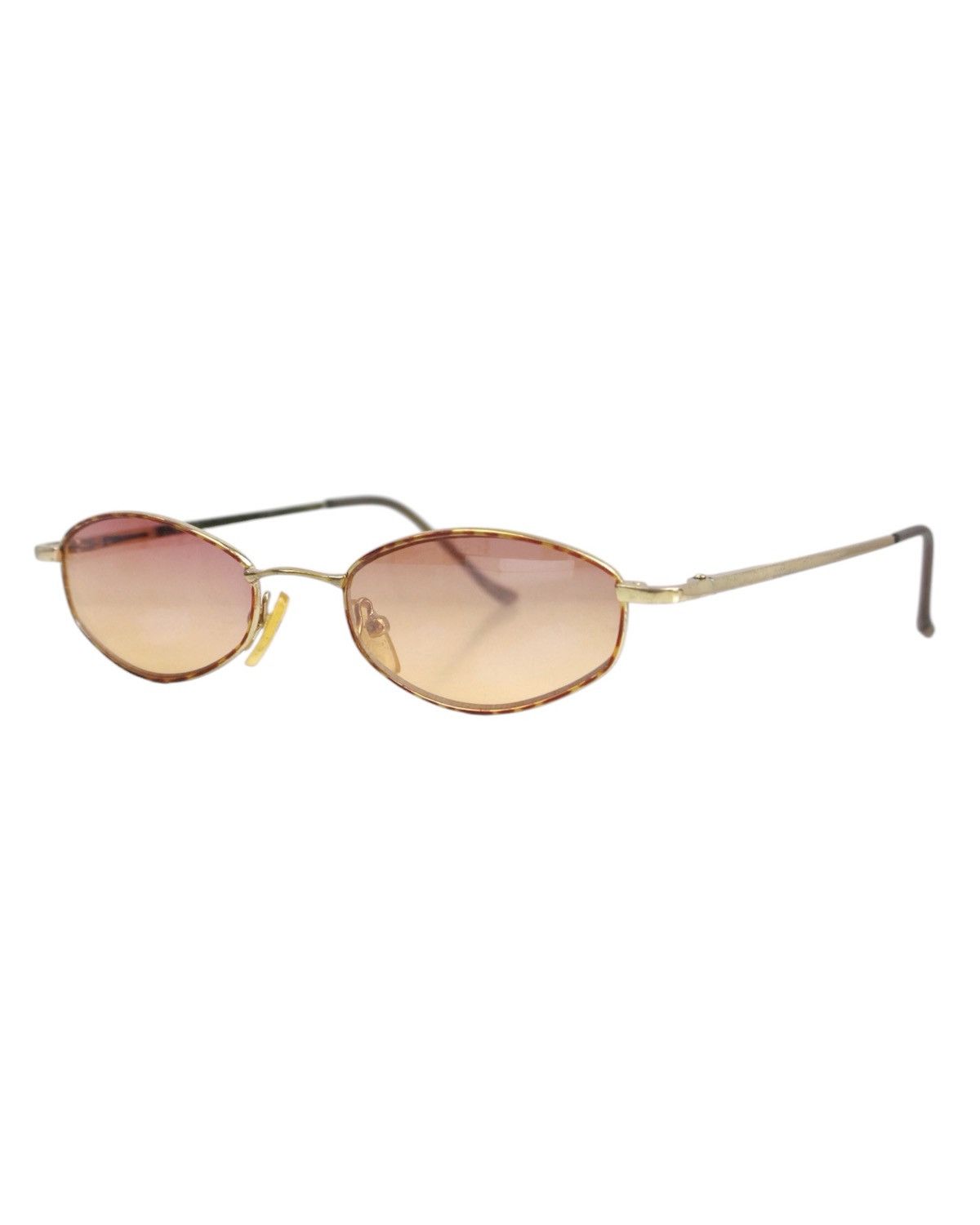 Vintage 1990S ITALIAN DESIGNER SUNSET OVAL SHADES SUNGGLASSES Size ONE SIZE - 1 Thumbnail