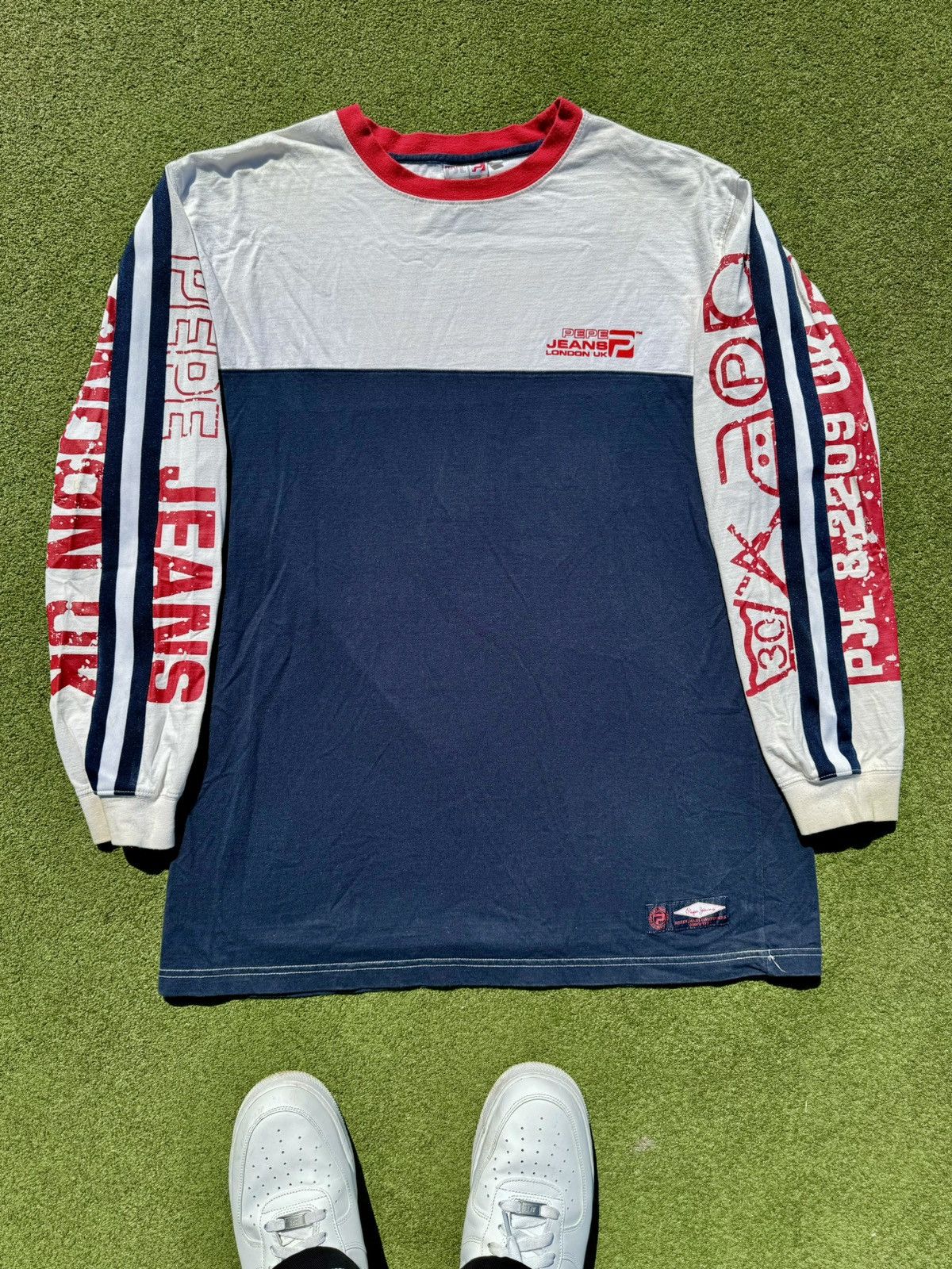 Pepe Jeans × Vintage Y2K Pepe Jeans London UK Vintage Hip Hop Long Sleeve Shirt Size US XXL / EU 58 / 5 - 1 Thumbnail