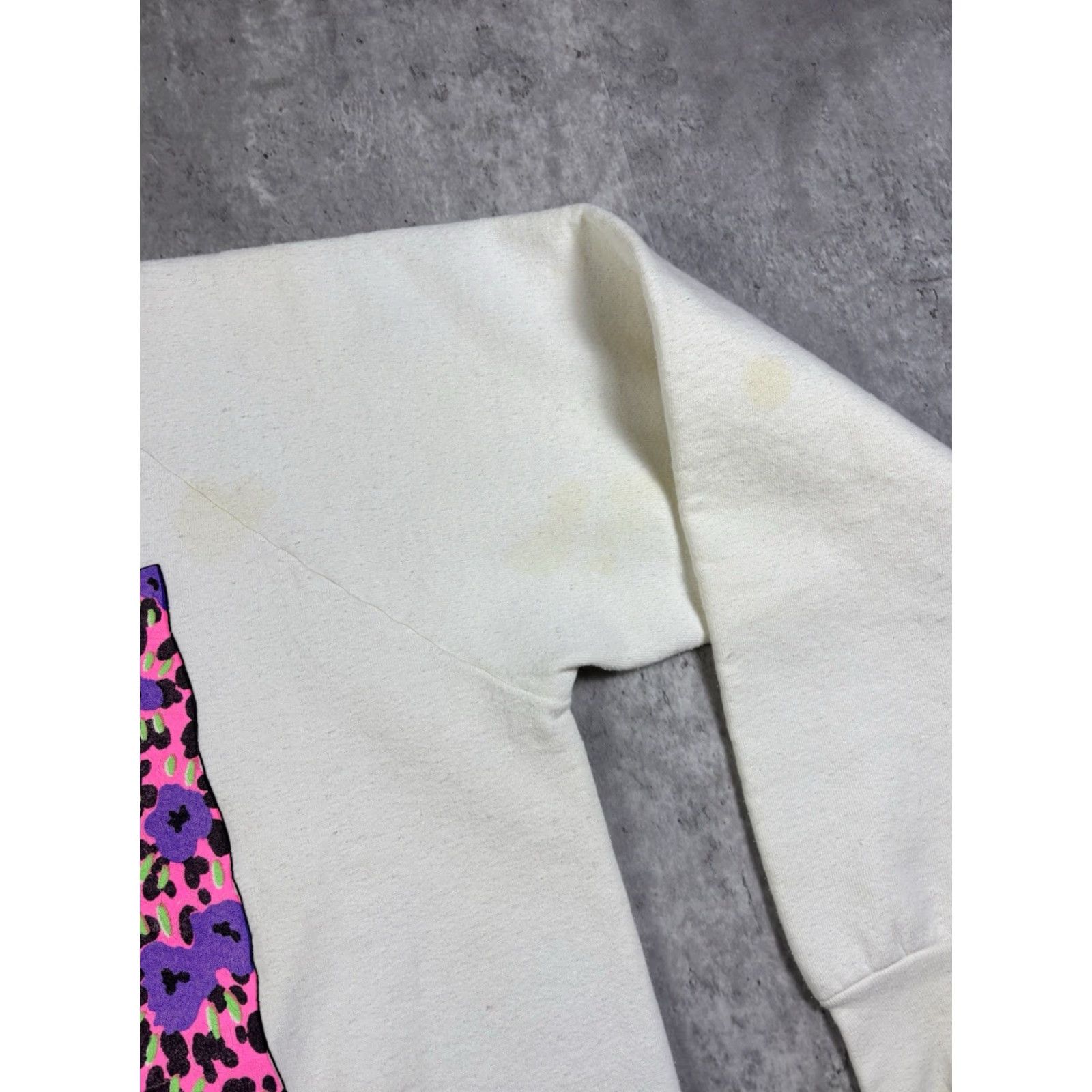 Fruit Of The Loom VINTAGE Seashell Beach White Sweatshirt Crewneck XL Men Cotton Blend Fleece Graphic Print Logo 80s 90s Beach Pullover Size US XL / EU 56 / 4 - 5 Thumbnail
