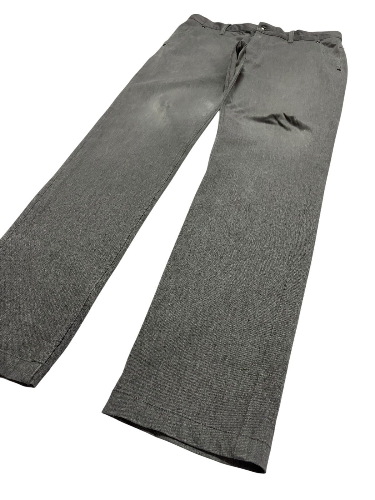 Japanese Brand Vtg Semantic Design Buckle Distressed Jeans Pant Size US 33 - 3 Thumbnail