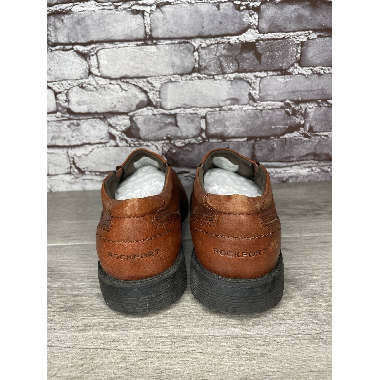 Rockport Rockport Trustech Brown Leather Slip On Casual Bicycle Toe L Size US 10.5 / EU 43-44 - 4 Thumbnail