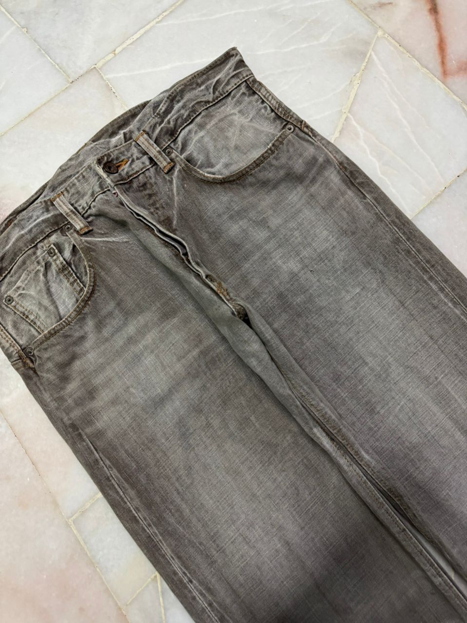 Kapital Insane💥90s Edwin Half Selvedge Rusty Distres faded Sick Size US 34 / EU 50 - 7 Thumbnail