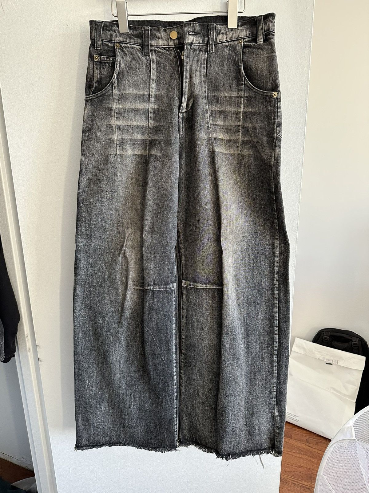 Designer Paynestar White Noise Waxed Denim Size US 30 / EU 46 - 3 Thumbnail