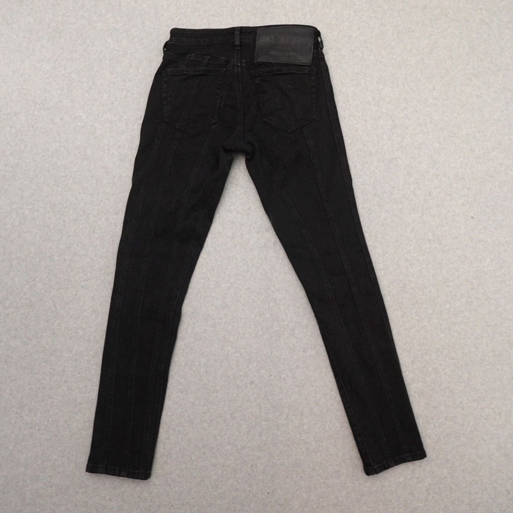 Diesel Diesel Jeans Womens 28 (28X29) Black Slim Skinny Regular Waist Side Dent Denim Jeans Ladies Slimming Pattern Solid Dark Wash -Mens- Womens Size 28" / US 6 / IT 42 - 2 Thumbnail