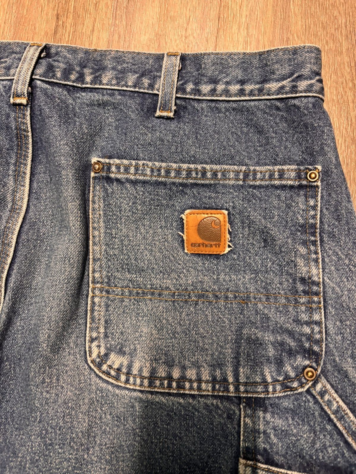 Carhartt Carhartt dungaree fit double knee denim 36x30 Size US 36 / EU 52 - 8 Thumbnail