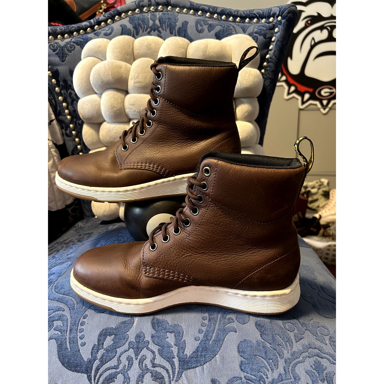 Dr. Martens Dr Martens Dark Brown Rigal Size 9/EU 41 Size US 9 / IT 39 - 2 Thumbnail