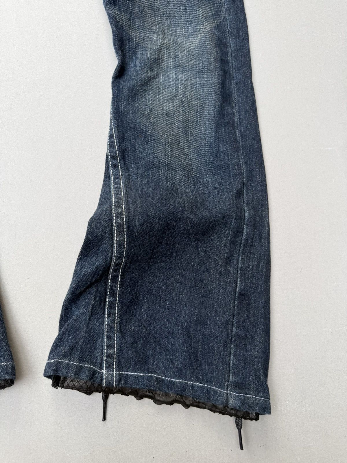 Japanese Brand Semantic Design lace up flare jeans Size US 28 / EU 44 - 4 Thumbnail