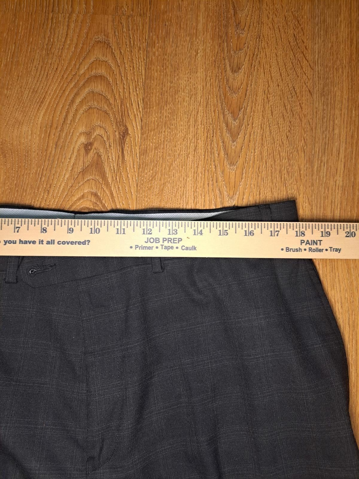 Polo Ralph Lauren Ralph Lauren Dress Pants Mens 38x32 Charcoal Gray Plaid Size 46R - 6 Thumbnail