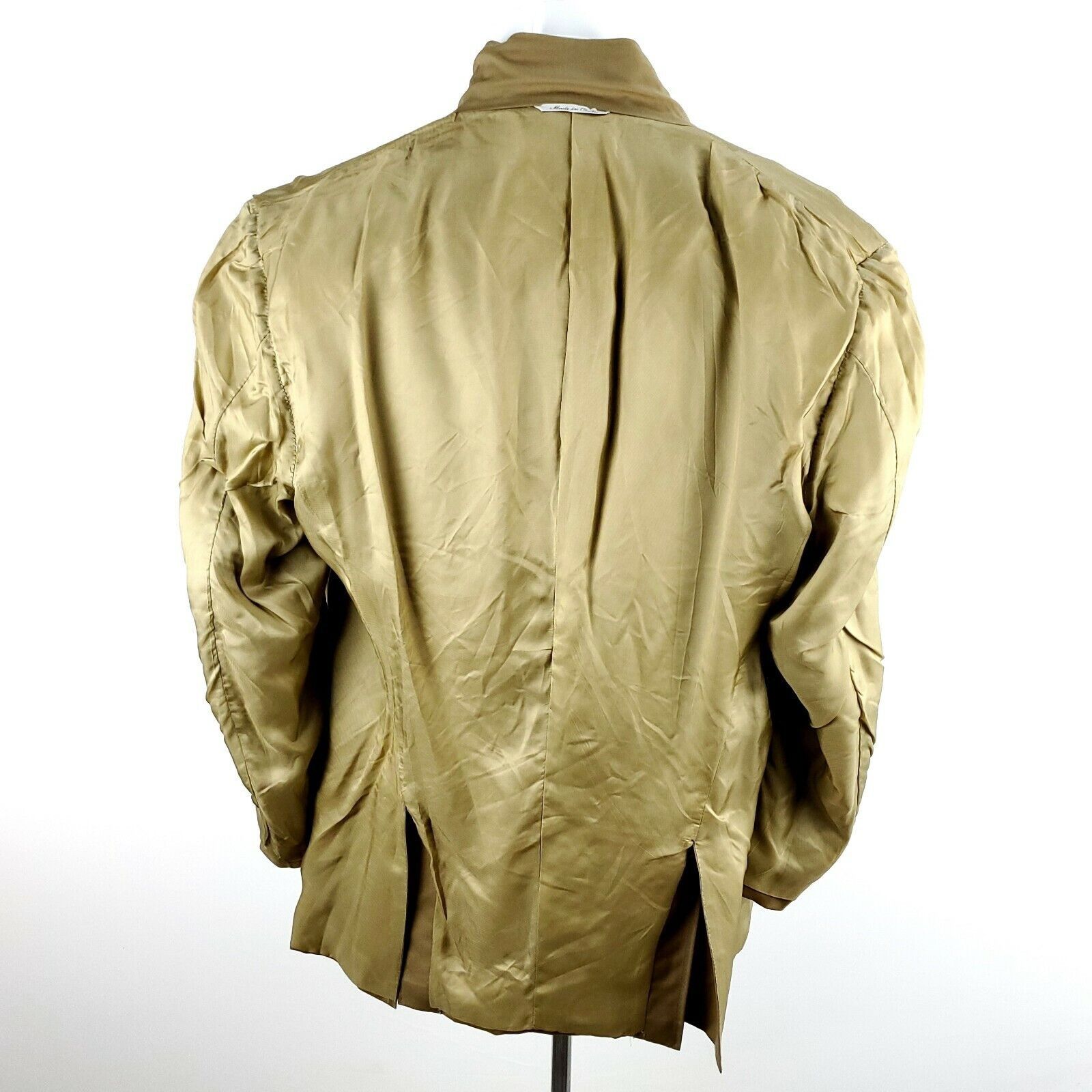 Canali Canali 40L 3 Button Tan Wool Italy Blazer Size 40L - 10 Thumbnail