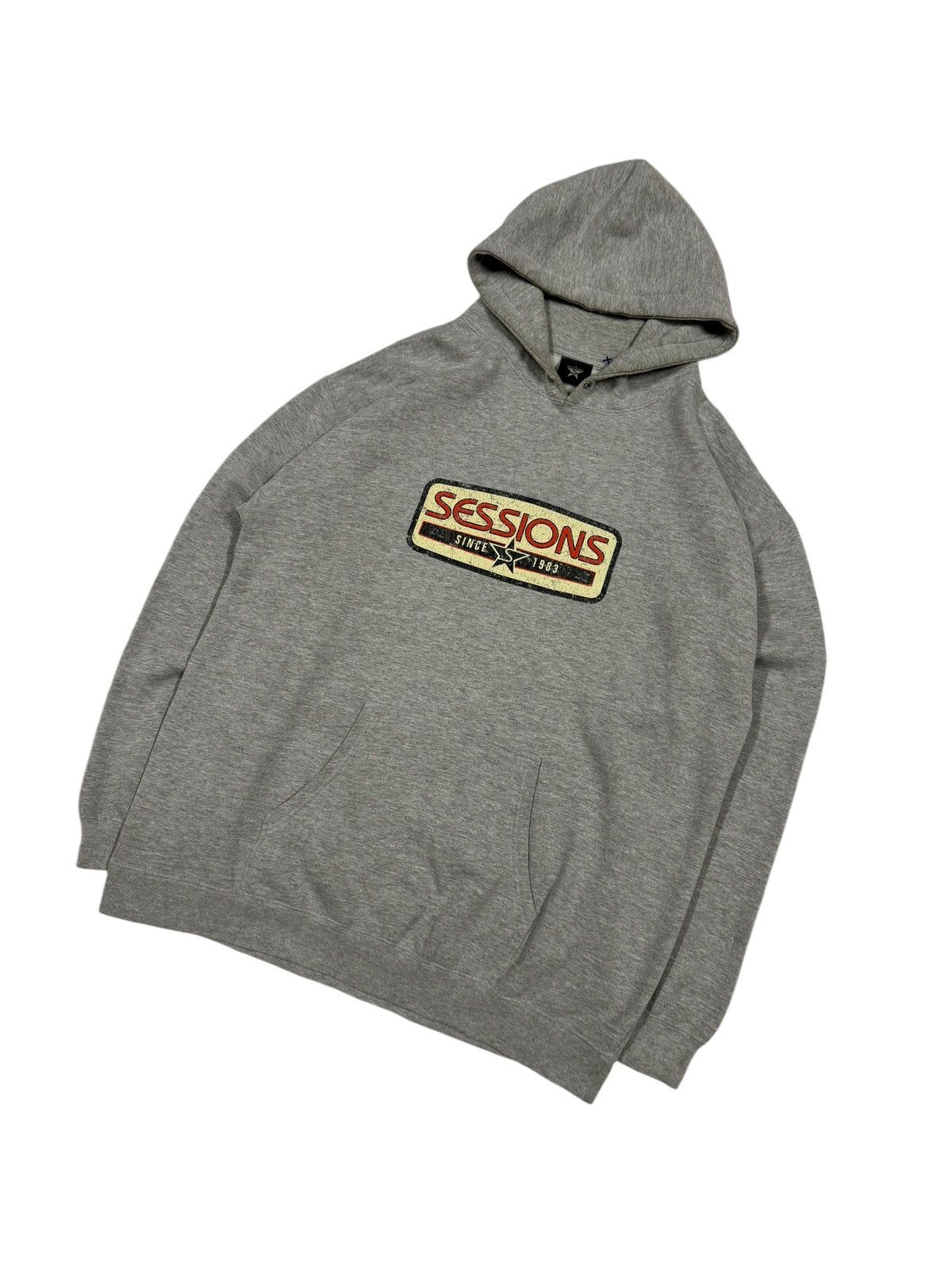 Sessions × Vintage Vtg🔥Session Old Logo Snowboarder Backen Punk Rock Hoodie Size US L / EU 52-54 / 3 - 6 Thumbnail