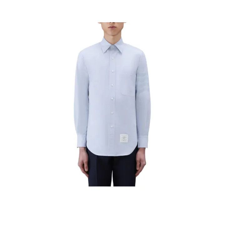 Thom Browne Thom Browne Satin Striped Long Sleeve Shirt Size US M / EU 48-50 / 2 - 1 Thumbnail