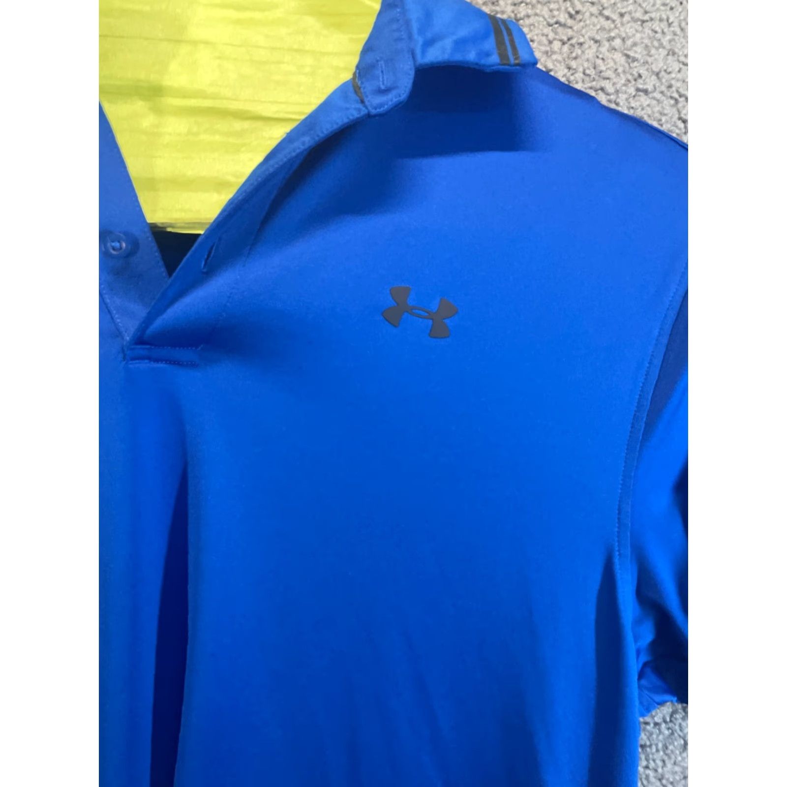 Haggar HAGGAR Polo Shirt Men’s Size Large Blue Heat Gear Polo Shirt Solid Short Sleeve Collared Pullover All Seasons Golf Men Fashion Size US L / EU 52-54 / 3 - 2 Thumbnail