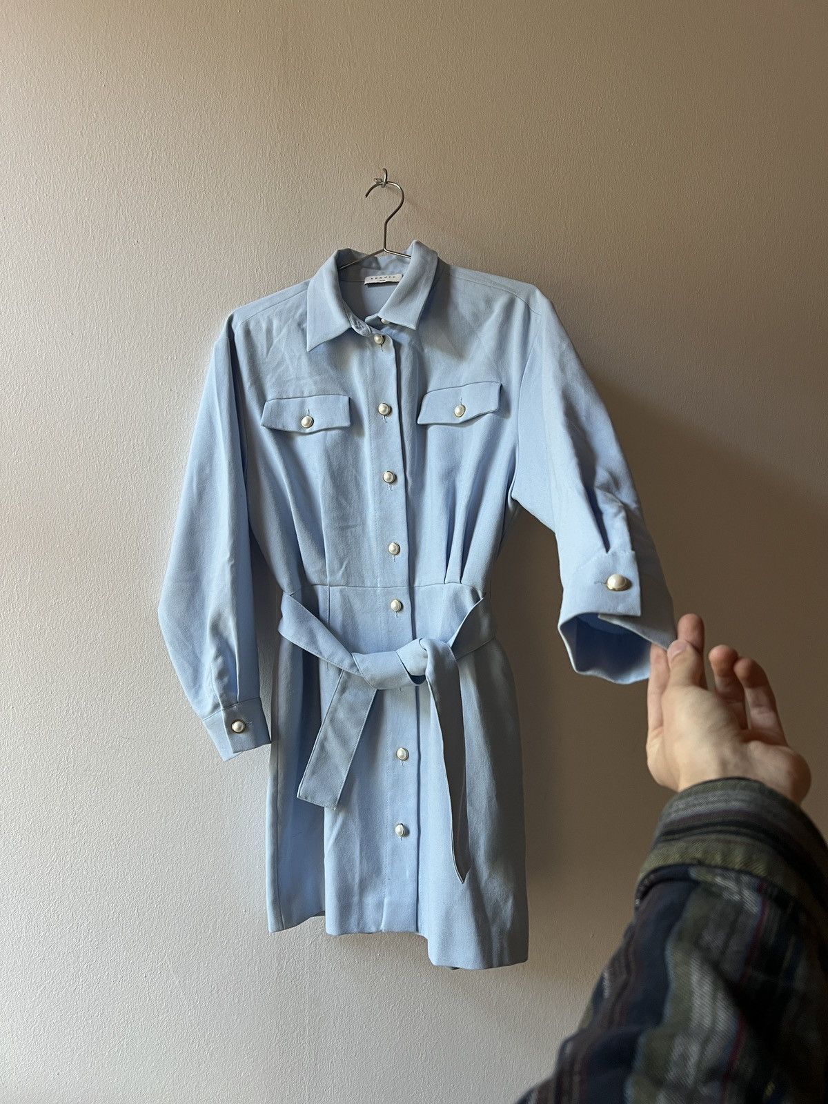 Sandro Sandro Paris Blue Midi Dress | Grailed