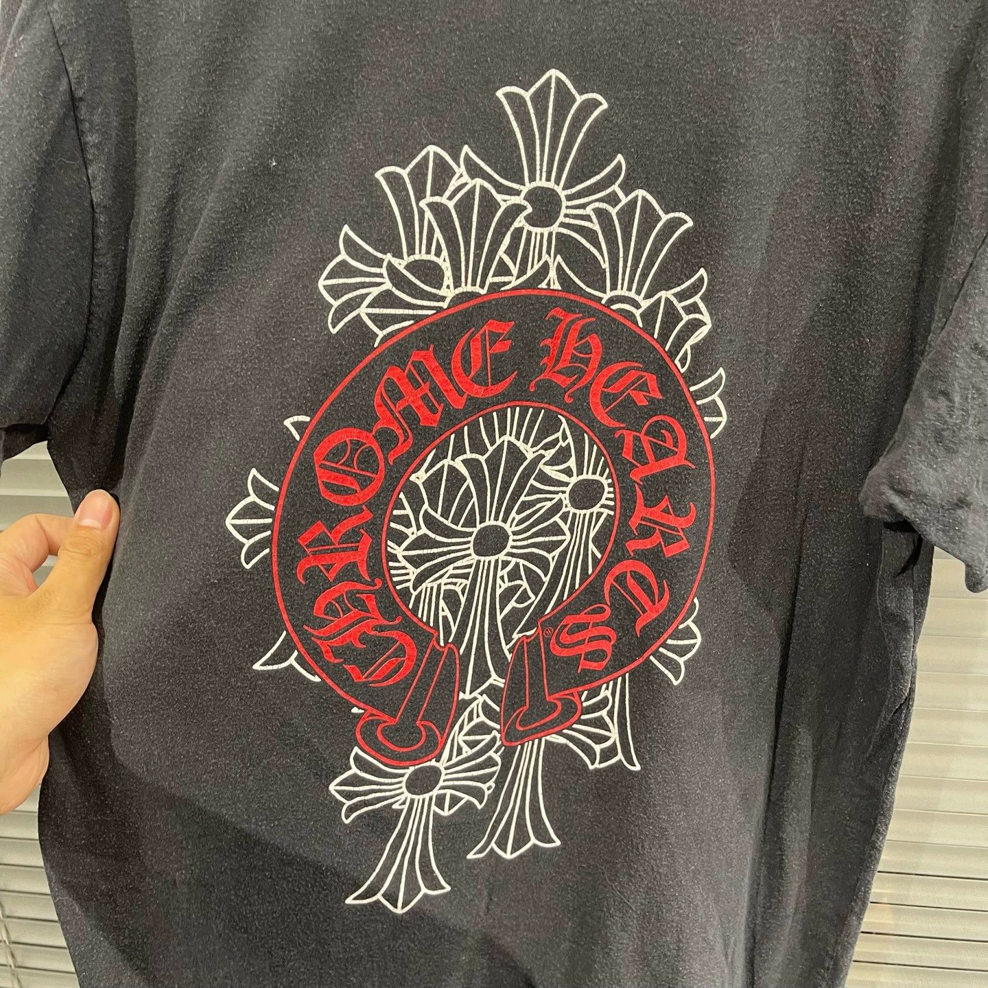Chrome Hearts Chrome Hearts Black Phantom Red Cross Short Sleeve Tee Size US L / EU 52-54 / 3 - 6 Thumbnail