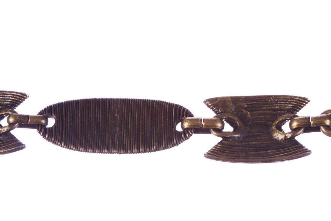 Designer Italian Brass African Inspired Cast Belt Size ONE SIZE - 5 Thumbnail