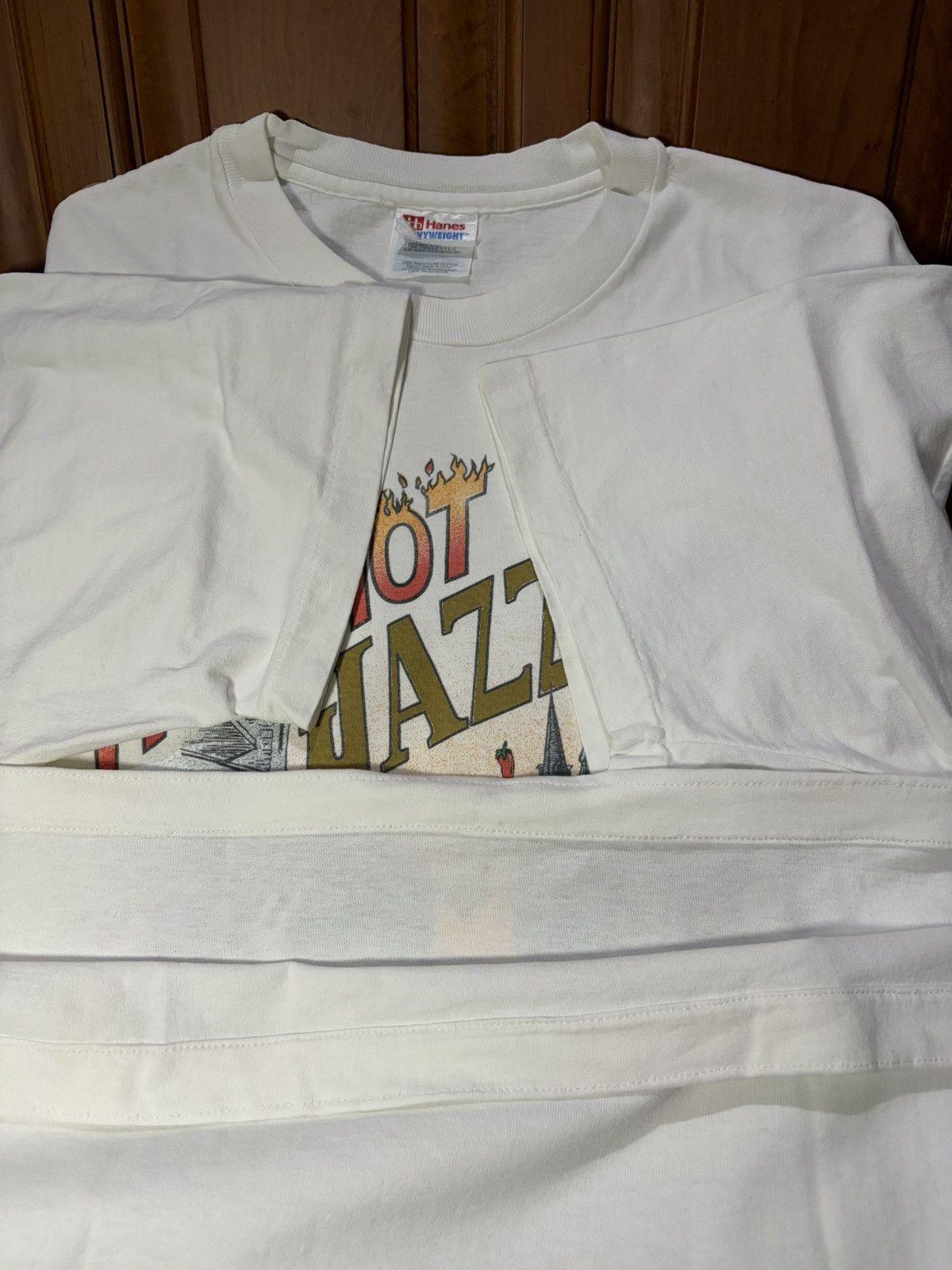 Tabasco Vintage Red Hot Jazz Tabasco Promo Tee Size US XL / EU 56 / 4 - 4 Thumbnail