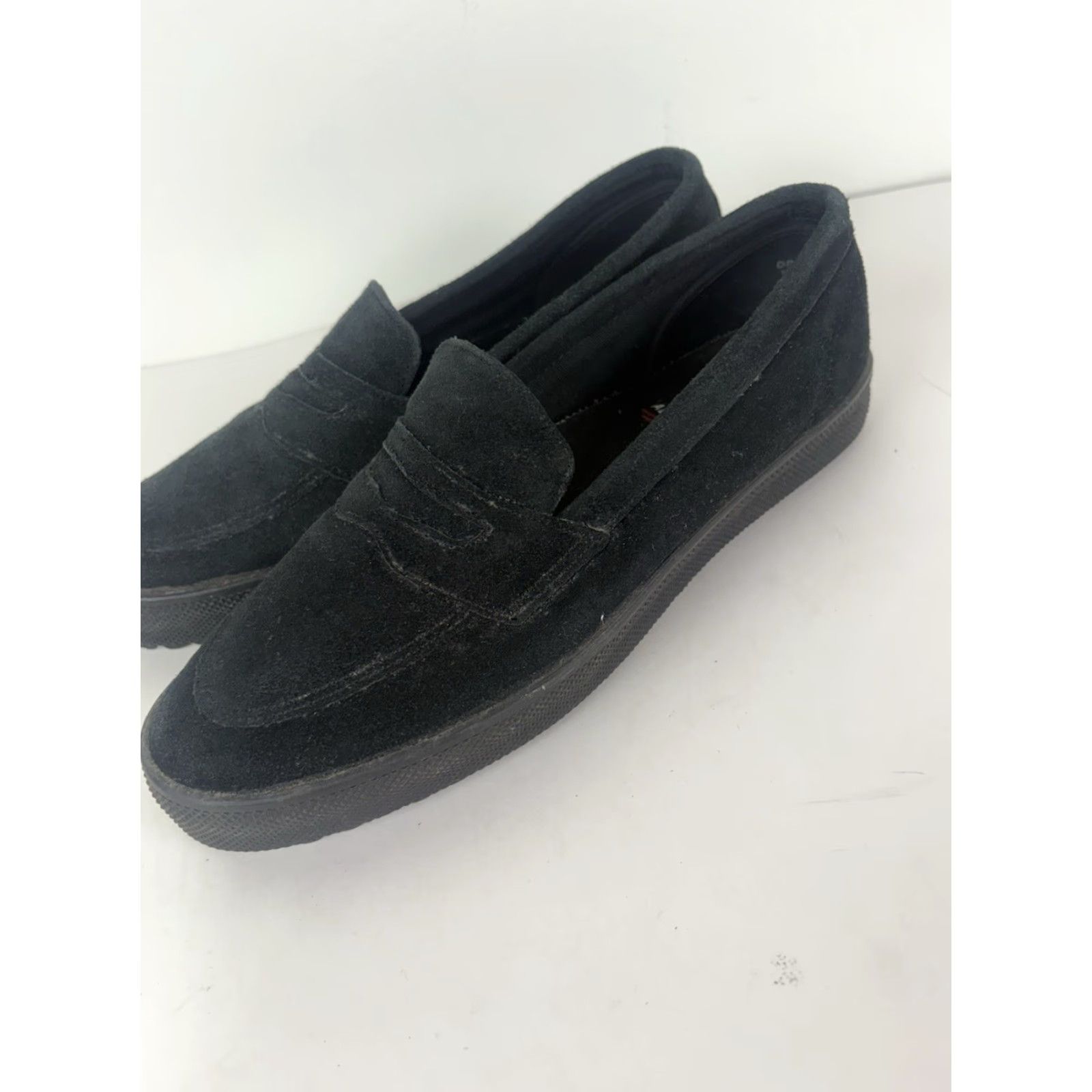Vintage Aerosoles Drive Thru Loafer Black Suede Slip On Womens Size 9B Size US 9 / IT 39 - 3 Thumbnail