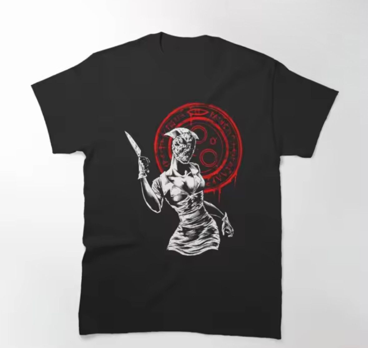 Japanese Brand Street Vintage Scary Nurse Silent Hill Game Print T-Shirt Size US M / EU 48-50 / 2 - 1 Thumbnail