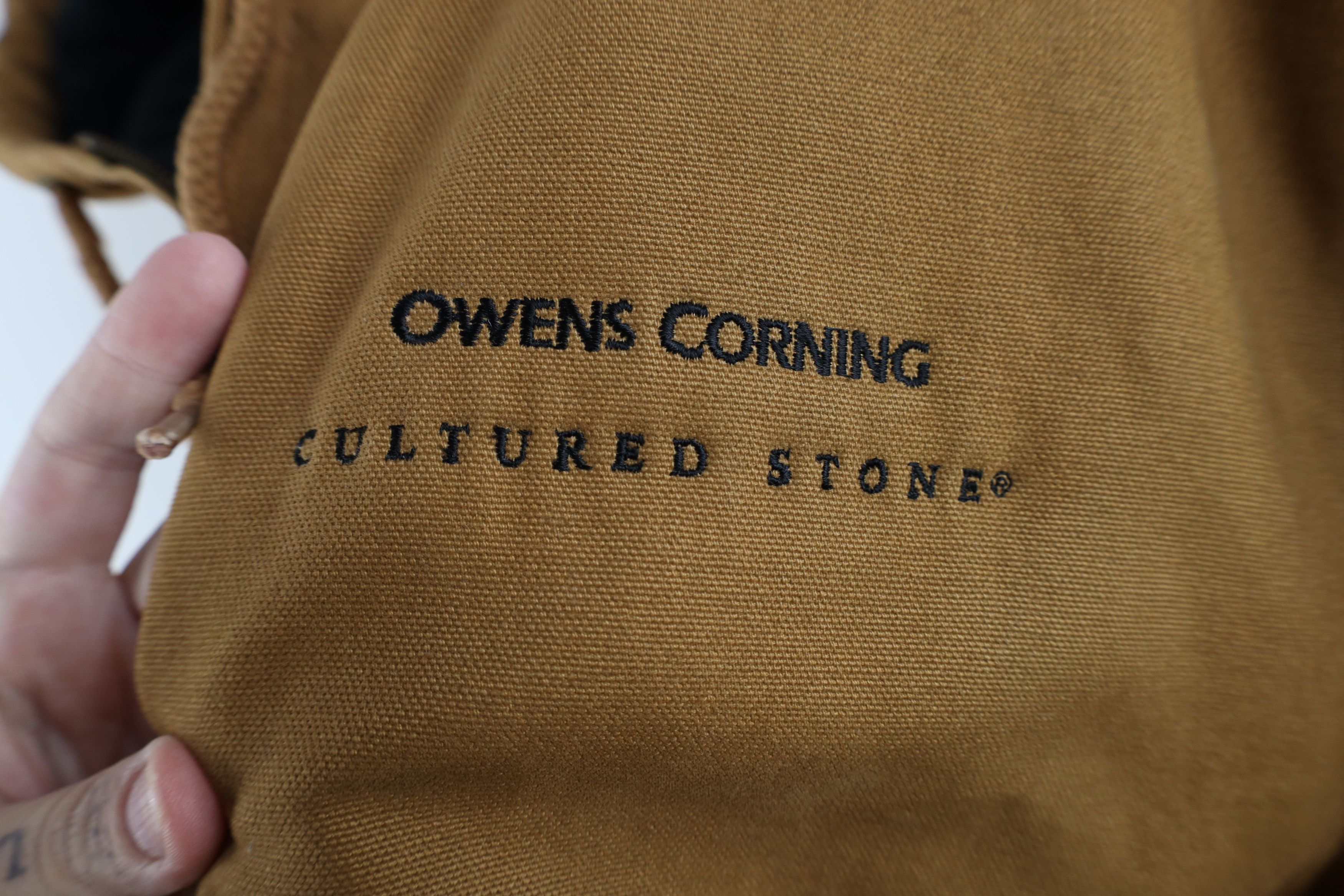 Vintage Vintage Corning Quilted Canvas Hooded Work Jacket Brown Size US XL / EU 56 / 4 - 4 Thumbnail