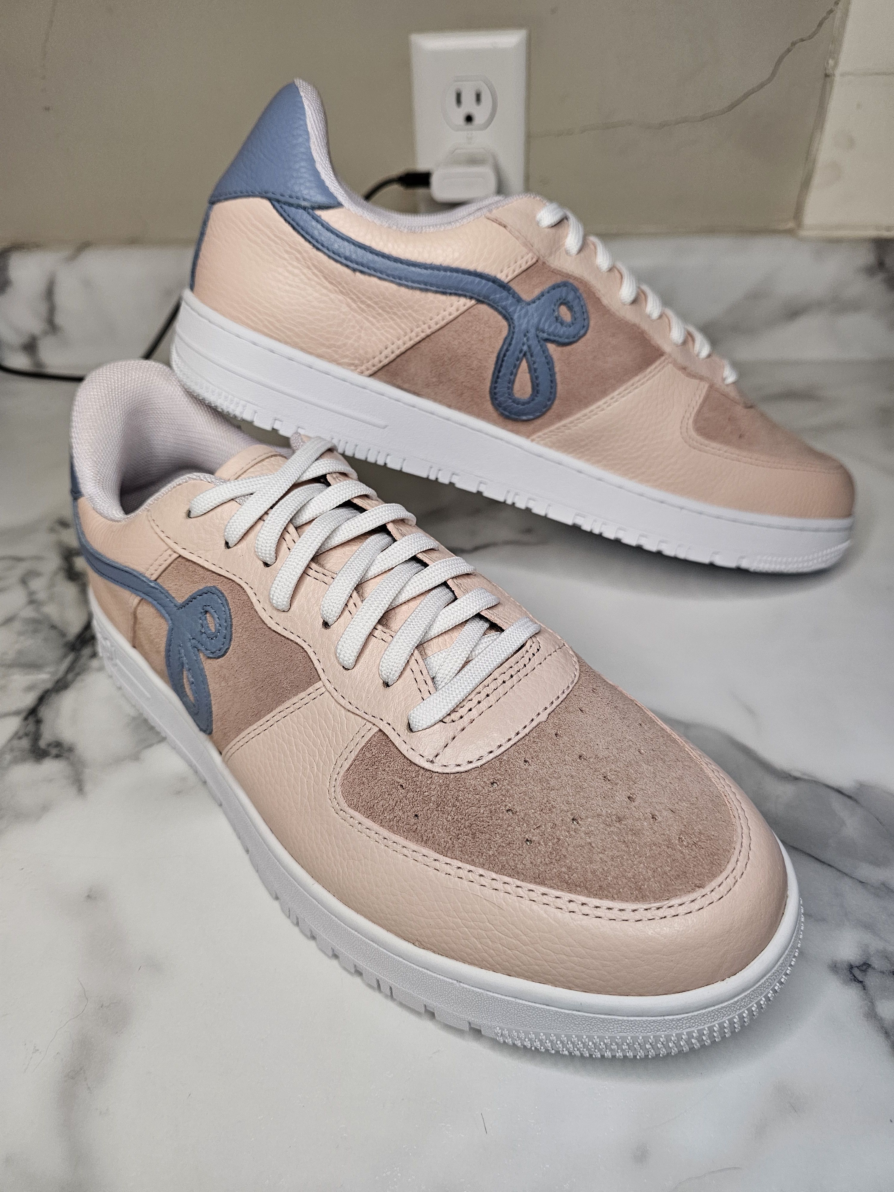 image of John Geiger Unreleased Gf-01 Shoes in Light Peach, Men's (Size 12)