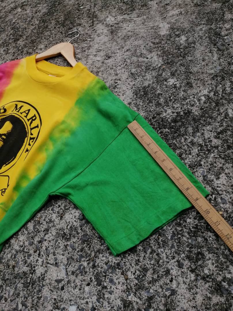 Bob Marley × Vintage Vintage 90s Bob Marley Jamaica Tie Dye Tee Size US L / EU 52-54 / 3 - 7 Thumbnail