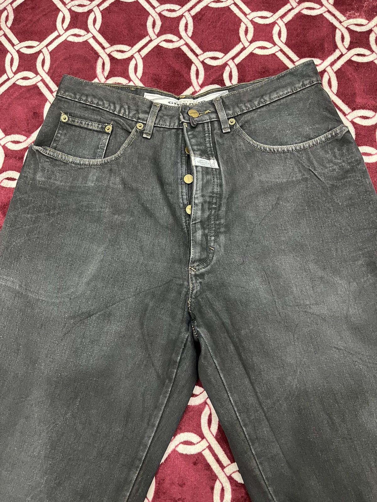 Marithe + Francois Girbaud Vintage Marithe Francois Girbaud MFG Black Faded Denim Size US 30 / EU 46 - 6 Thumbnail