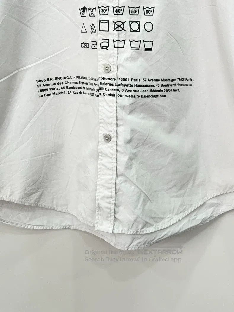 Balenciaga Balenciaga Wave eco-friendly shirt Size US XXS / EU 40 - 4 Thumbnail