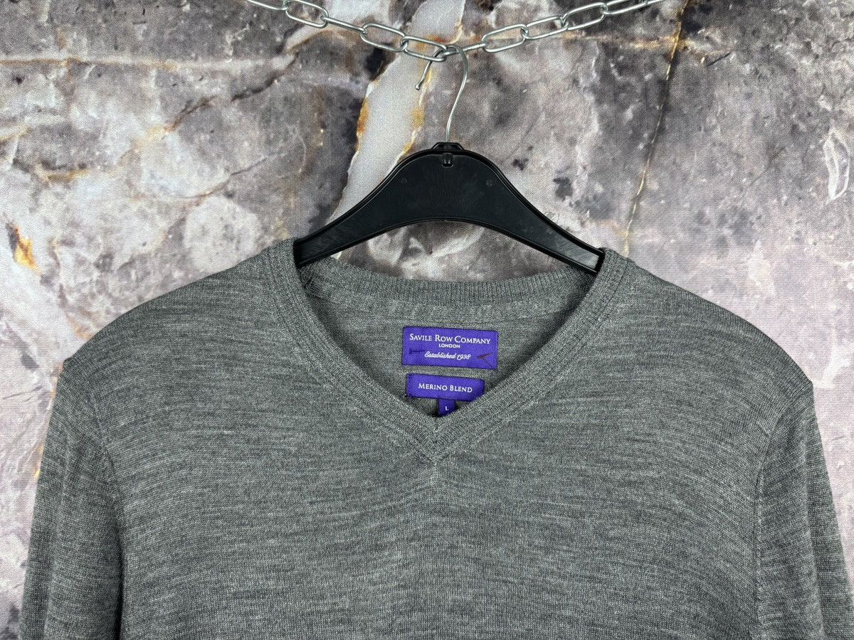 Savile Row Savile Row Company Merino Wool Crew Neck Sweater Gray Size US L / EU 52-54 / 3 - 2 Thumbnail