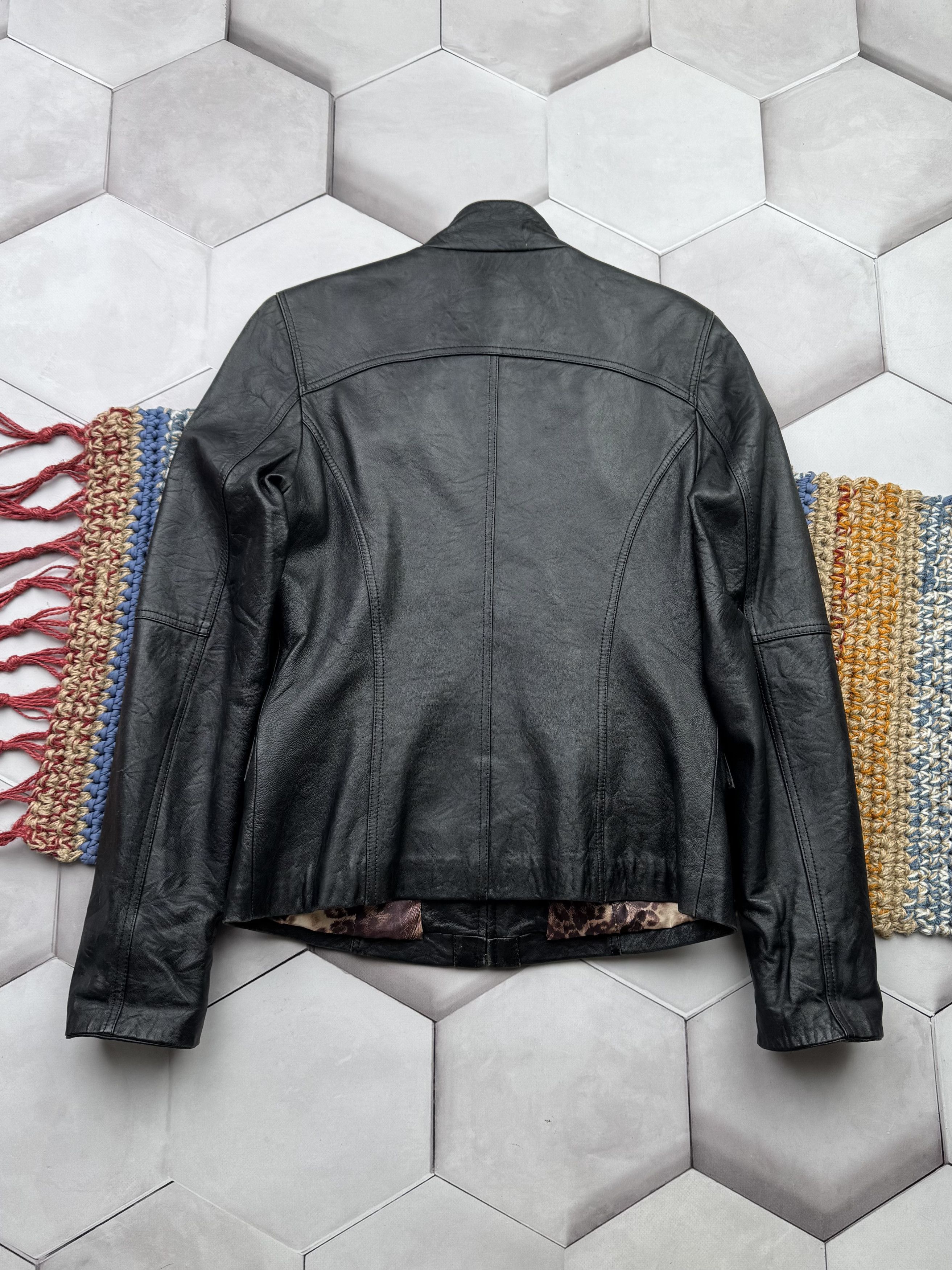 Vintage Vintage Leather Jacket With Straps Size S / US 4 / IT 40 - 7 Thumbnail