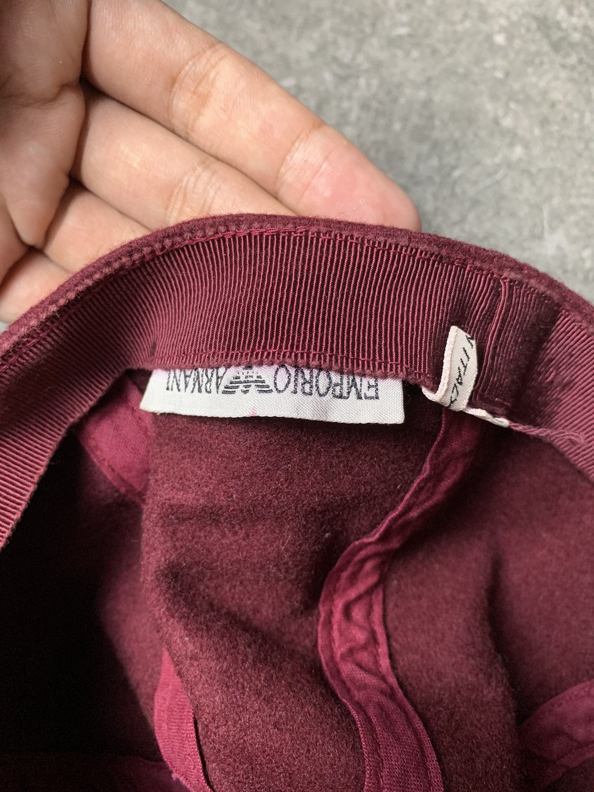 Emporio Armani 1990s Emporio Armani Embroidered Patch Fitted Cap Size ONE SIZE - 5 Thumbnail
