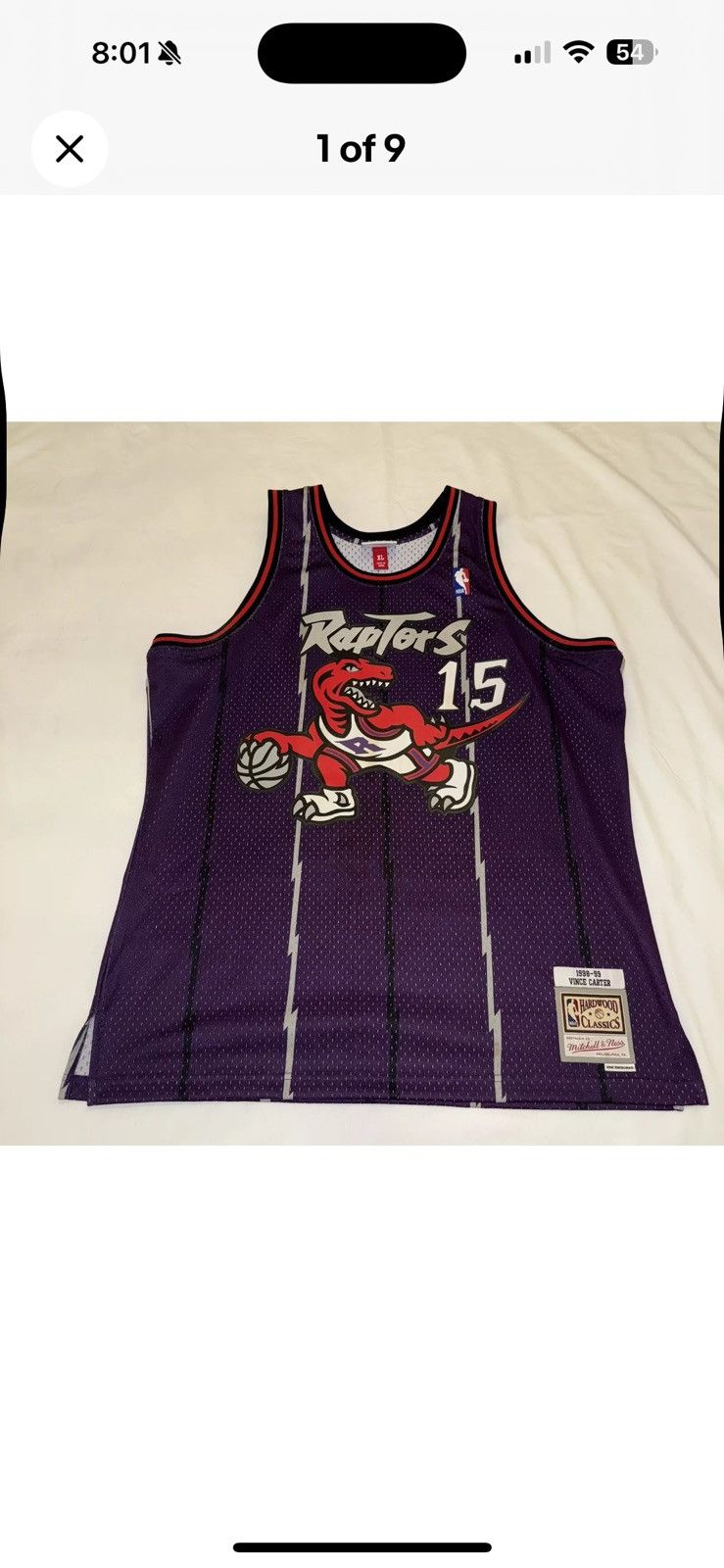 Mitchell & Ness Mitchell & Ness Toronto Raptors Vince Carter Jersey Size XL Size US XL / EU 56 / 4 - 1 Thumbnail