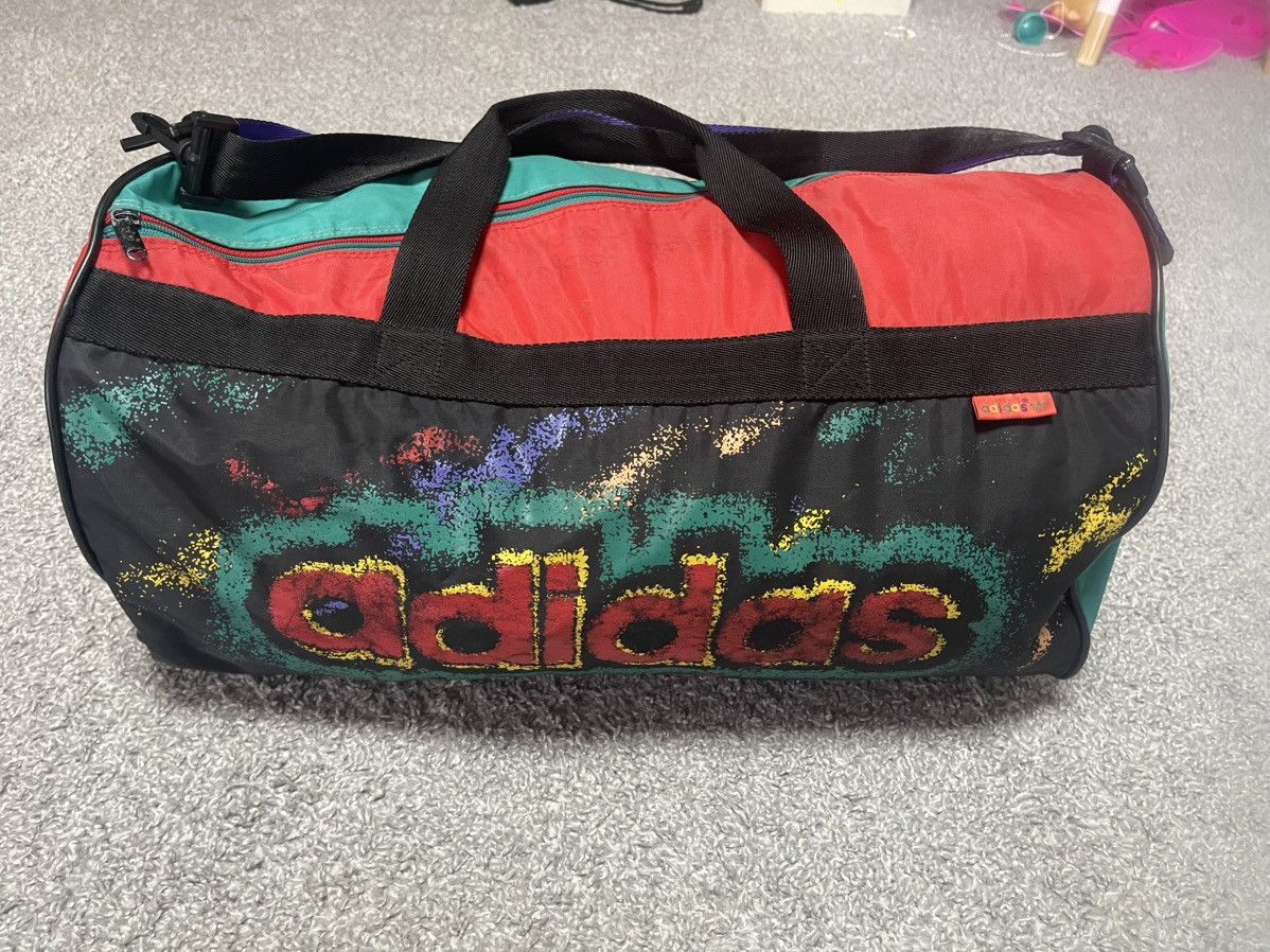 Adidas Adidas Retro 80-90 Rare Duffle Bag Size ONE SIZE - 4 Thumbnail