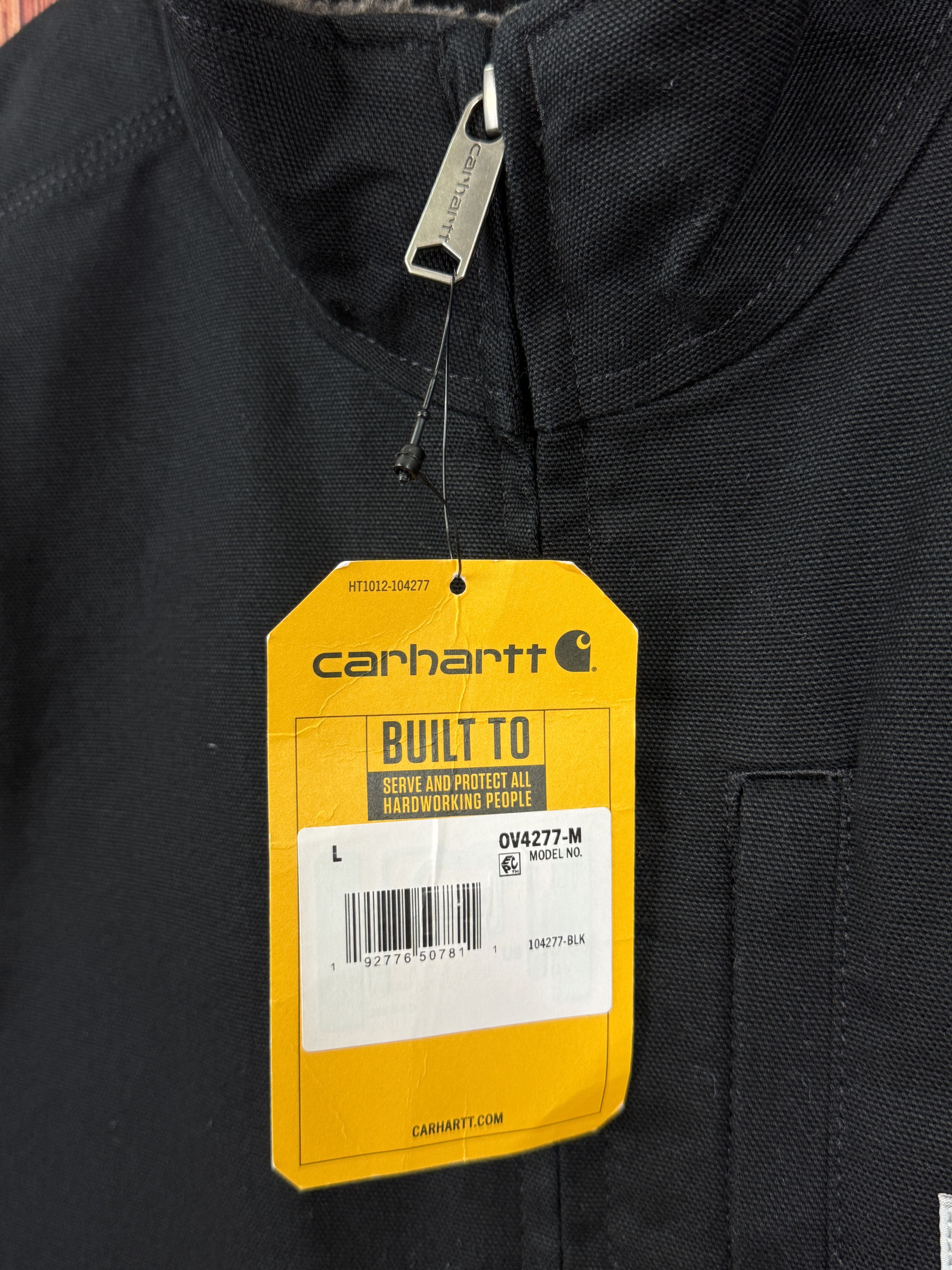 Carhartt NWT Carhartt Washed Duck Sherpa Lined Loose Fit Black Vest Size US L / EU 52-54 / 3 - 5 Thumbnail