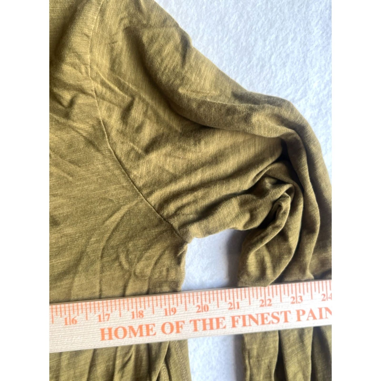 Eddie Bauer Eddie Bauer Blouse Womens Open Front Cap Sleeve Lightweight Gold V-Neck L-Size Size L / US 10 / IT 46 - 3 Thumbnail